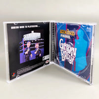 Austin Powers Pinball for PlayStation 1 - Open game case with disc removed showing tray artwork, very good condition