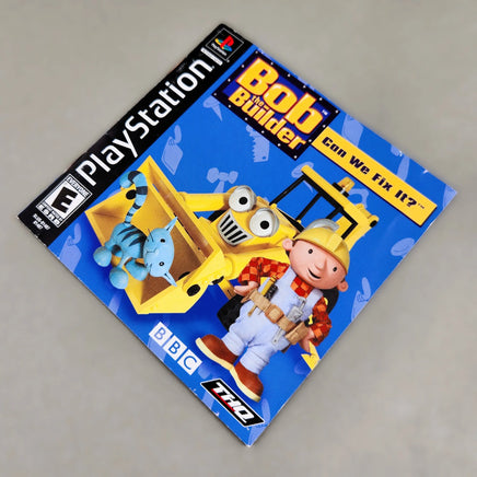 Bob the Builder: Can We Fix It? for PlayStation 1 - Front view of genuine game instruction booklet, very good condition