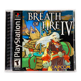 Breath Of Fire IV PlayStation 1 Like New - CIB Cover Artwork – Front View