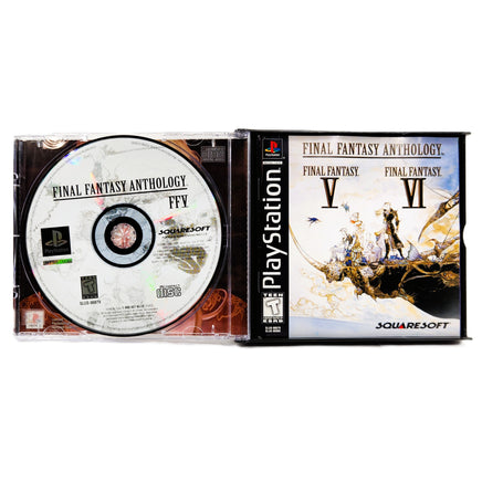 Final Fantasy Anthology PlayStation 1 Like New CIB - Disc 1 And Manual Displayed In Open Case