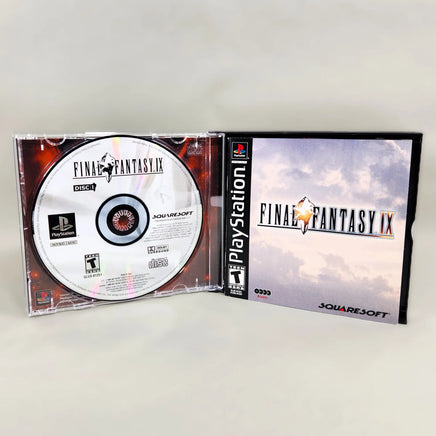 Final Fantasy IX for PlayStation 1 - CIB contents inside case showing disc 1 and instruction booklet, like new condition