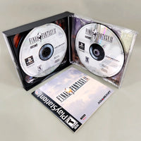 Final Fantasy IX for PlayStation 1 - CIB contents inside case showing disc 3 and 4 and instructions, like new condition