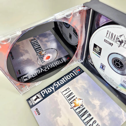 Final Fantasy IX for PlayStation 1 - Close-up view of clean mirror-finish of scratch free disc 1, like new condition