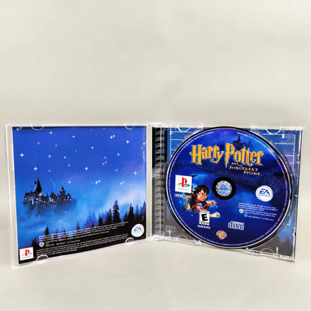 Harry Potter and the Sorcerer's Stone for PlayStation 1 - Manual and disc in open case, very good condition