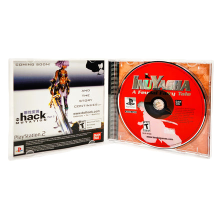 Inuyasha A Feudal Fairy Tale PlayStation 1 Like New CIB - Case Open With Disc & Manual Inside