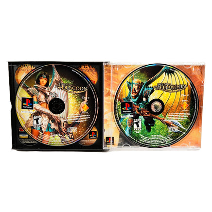 The Legend Of Dragoon PlayStation 1 Very Good CIB - Case Open – Showing Disc 3 And 4
