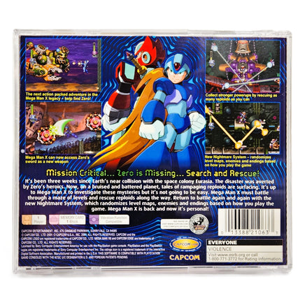 Mega Man X6 PlayStation 1 Very Good CIB - Rear Cover Art