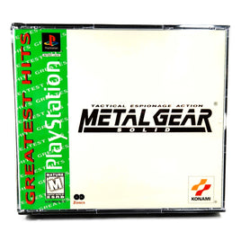 Metal Gear Solid Greatest Hits PlayStation 1 Good CIB - Authentic Front Cover Art