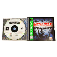 Metal Gear Solid Greatest Hits PlayStation 1 Good CIB - Open Case Displaying Game Disc 1 and Manual