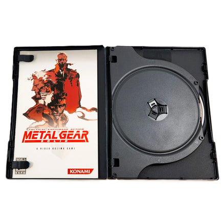 Metal Gear Solid Long Box PlayStation 1 Like New CIB - Inside Contents Of Retail Game Box Showing instruction manual