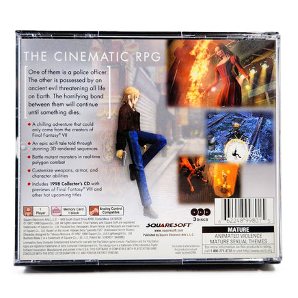 Parasite Eve PlayStation 1 Like New CIB - Back Cover Art Shown