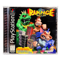 Rampage World Tour PlayStation 1 Like New CIB - Front Jewel Case Art
