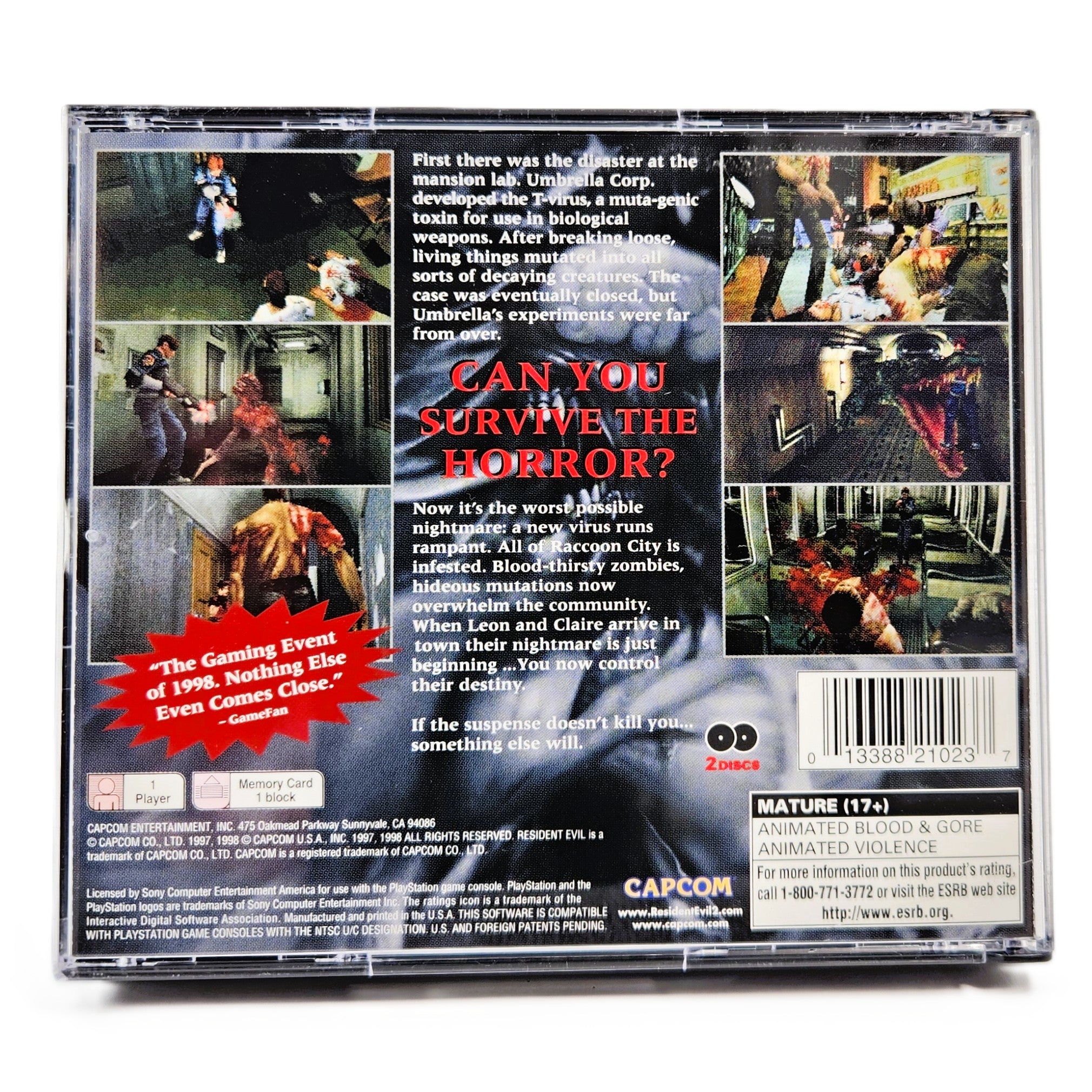 Fourreau De Protection Pour Jeux PS1 – Compatible Resident Evil 1 & 2, Dino Crisis 2 – Neuf Sous Blister