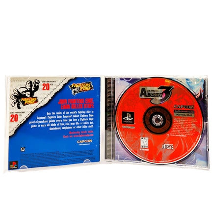 Street Fighter Alpha 3 PlayStation 1 Very Good CIB - Case Open With Disc & Manual Inside