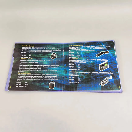 Syphon Filter 2 for PlayStation 1 - Genuine game manual showing intact booklet binding, like new condition