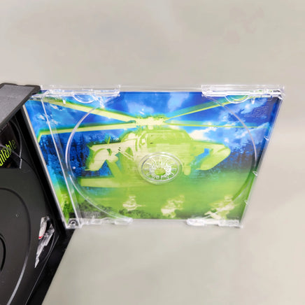 Syphon Filter 2 for PlayStation 1 - Game case interior view 2 with disc removed and artwork visible, like new condition