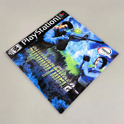 Syphon Filter 2 for PlayStation 1 - Game instruction manual front cover displayed, like new condition