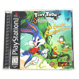 Tiny Toon Adventures The Great Beanstalk Playstation 1 Like New - Front Of Game Case