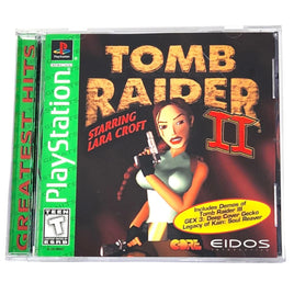 Tomb Raider Ii Greatest Hits Playstation 1 Very Good - Front Jewel Case Art