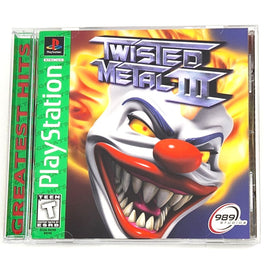 Twisted Metal 3 Greatest Hits Playstation 1 Like New - Front Case Shown