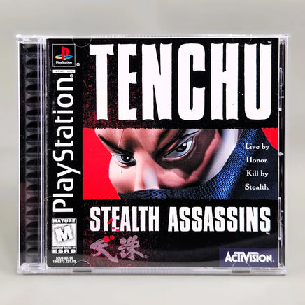 Tenchu: Stealth Assassins for PlayStation 1 - Front label artwork view, very good condition