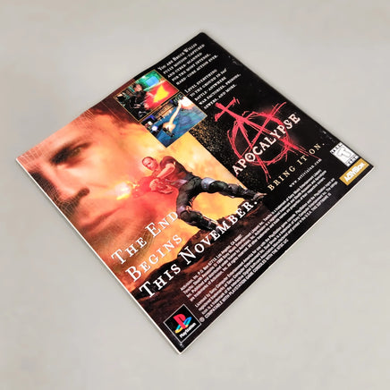Tenchu: Stealth Assassins for PlayStation 1 - Rear view of official game instruction manual, very good condition