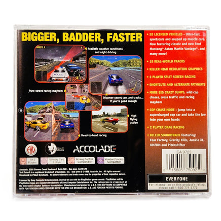 Test Drive 5 PlayStation 1 Good CIB - Back Cover Art Shown