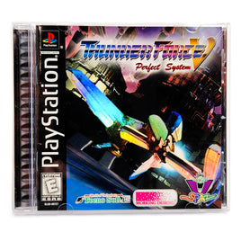 Thunder Force V PlayStation 1 Like New CIB - Game Case Front
