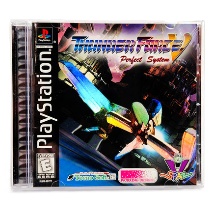 Thunder Force V PlayStation 1 Like New CIB - Game Case Front