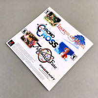 Vagrant Story for PlayStation 1 - Genuine game manual rear cover shown, like new condition