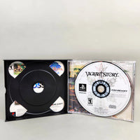 Vagrant Story for PlayStation 1 - Interior case view showing game disc with artwork, like new condition