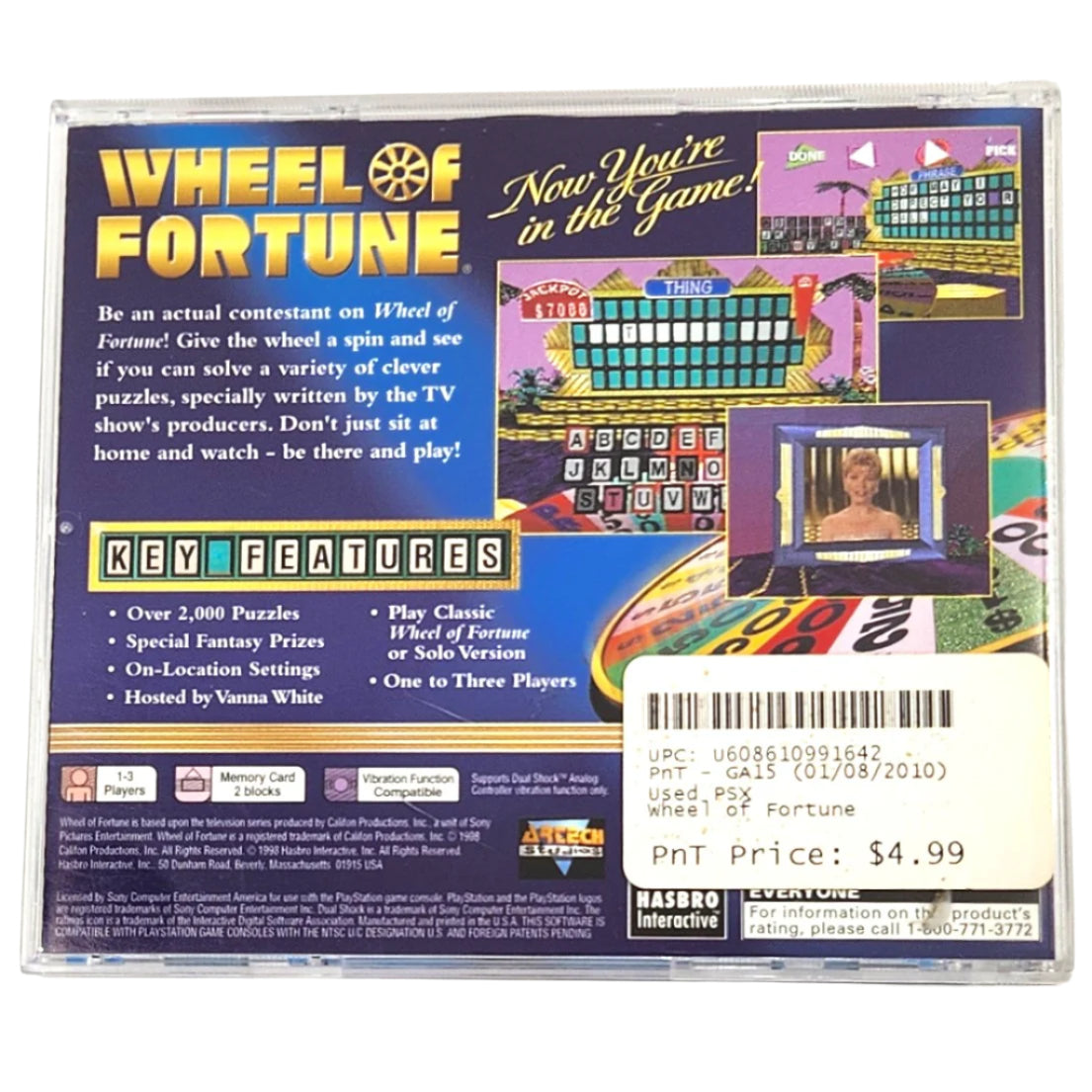 Wheel of Fortune - Black Label | PS1 Video Game| Retro Game Fan