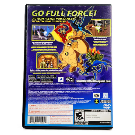 Ben 10 Alien Force PlayStation 2 Very Good - Authentic Back Cover Art