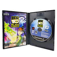 Ben 10 Alien Force PlayStation 2 Very Good - Open Case Displaying Game Contents