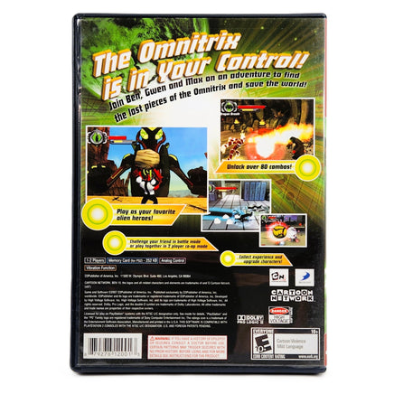 Ben 10 Protector Of Earth Greatest Hits PlayStation 2 Very Good - Back Cover Of Game Case