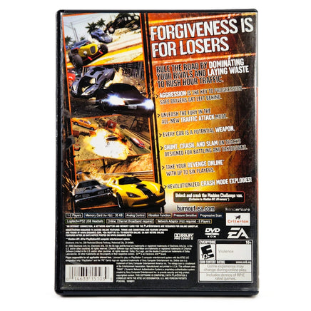 Burnout Revenge PlayStation 2 Very Good - Game Case Rear Artwork