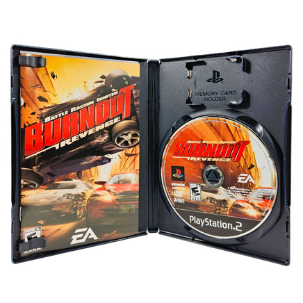 Burnout Revenge PlayStation 2 Very Good - Open Case Showing Disc & Manual