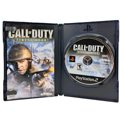 Call Of Duty Finest Hour PlayStation 2 Very Good - Disc And Manual Inside Open Case