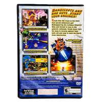 Crash: Nitro Kart for PlayStation 2 - Back artwork of game case, very good condition