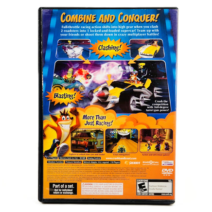 Crash Tag Team Racing PlayStation 2 Very Good - Authentic Back Cover Art