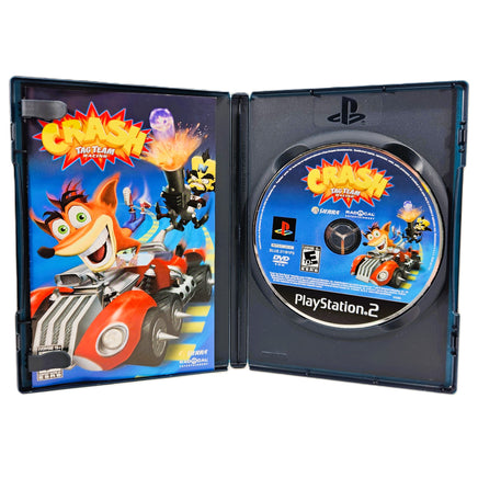 Crash Tag Team Racing PlayStation 2 Very Good - Open Case Displaying Game Contents