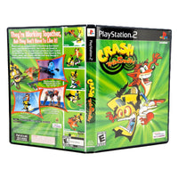 Crash: Twinsanity for PlayStation 2 - Open case showing complete exterior artwork (front, back & spine), very good condition