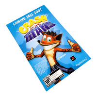 Crash: Twinsanity for PlayStation 2 - Back view of genuine game instruction booklet, very good condition