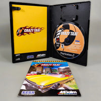 Crazy Taxi [Bonus: Mini-Strategy Guide Enclosed] for PlayStation 2 - Complete in box with disc, manual, and mini-strategy guide shown in open case, like new condition