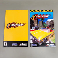 Crazy Taxi [Bonus: Mini-Strategy Guide Enclosed] for PlayStation 2 - Front view of genuine game instruction booklet & Mini-Strategy Guide, like new condition