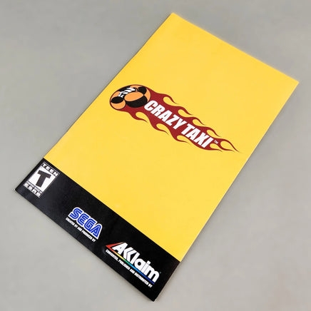 Crazy Taxi for PlayStation 2 - Instruction manual front cover artwork shown, very good condition
