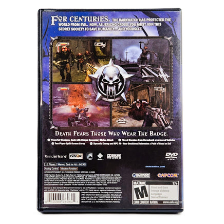 Darkwatch PlayStation 2 Very Good - Game Case Rear Artwork