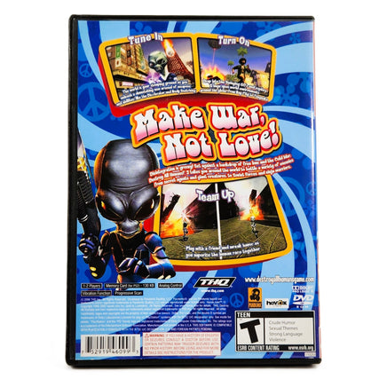 Destroy All Humans 2 Greatest Hits PlayStation 2 Very Good - Back Cover Art Shown