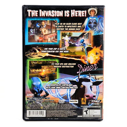 Destroy All Humans Greatest Hits PlayStation 2 Very Good - Game Case Back Cover