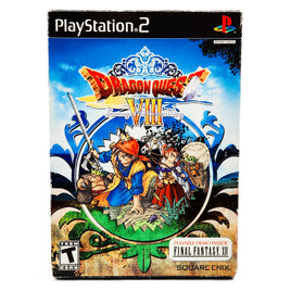 Dragon Quest 8 Journey Of The Cursed King PlayStation 2 Very Good CIB - Game Outer Cardboard Box Front Artwork Shown